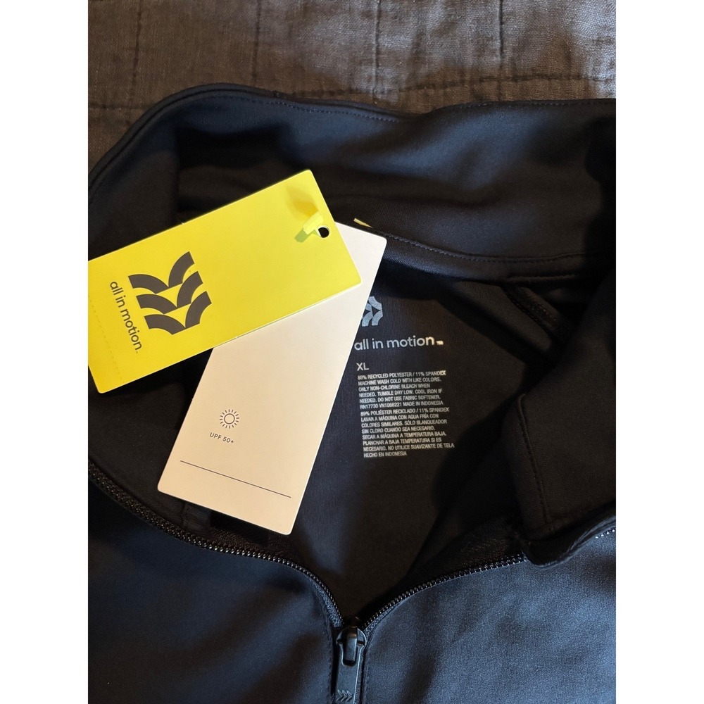 All in Motion Half Zip Pullover Jacket Athletic Running Thumb Holes XL‎ - Picture 4 of 5